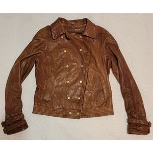 MADEWELL Wearmaster Brown Leather Jacket
